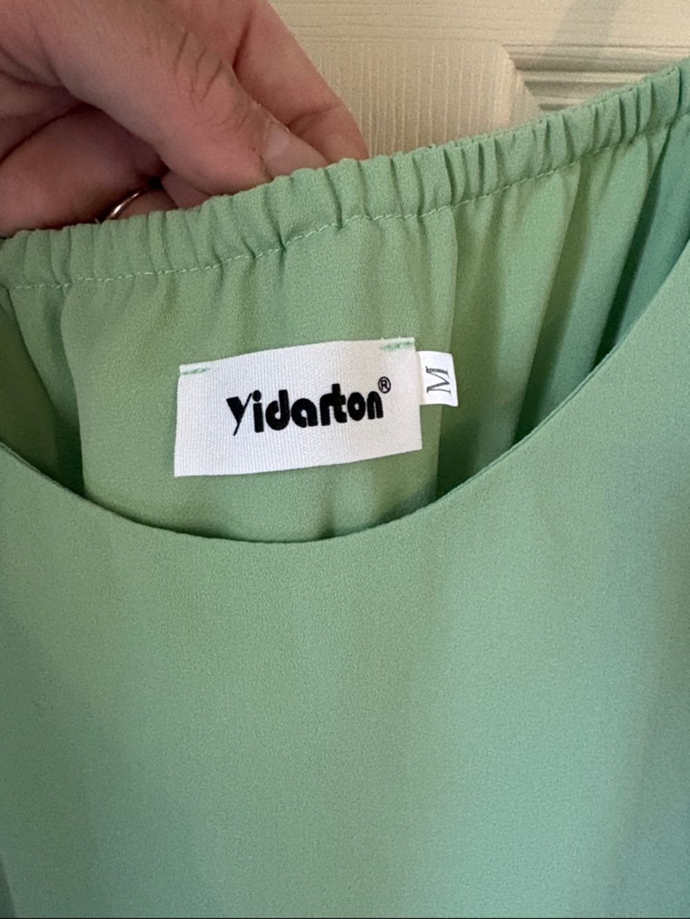 Light Green Spaghetti Strap Madi Dress - Picture 3 of 9
